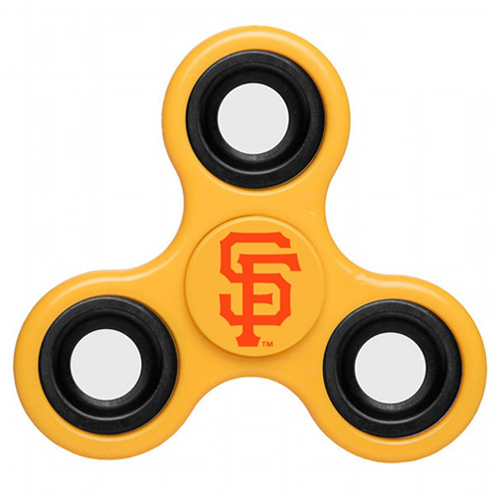 MLB San Francisco Giants 3 Way Fidget Spinner D33 - Yellow - Click Image to Close